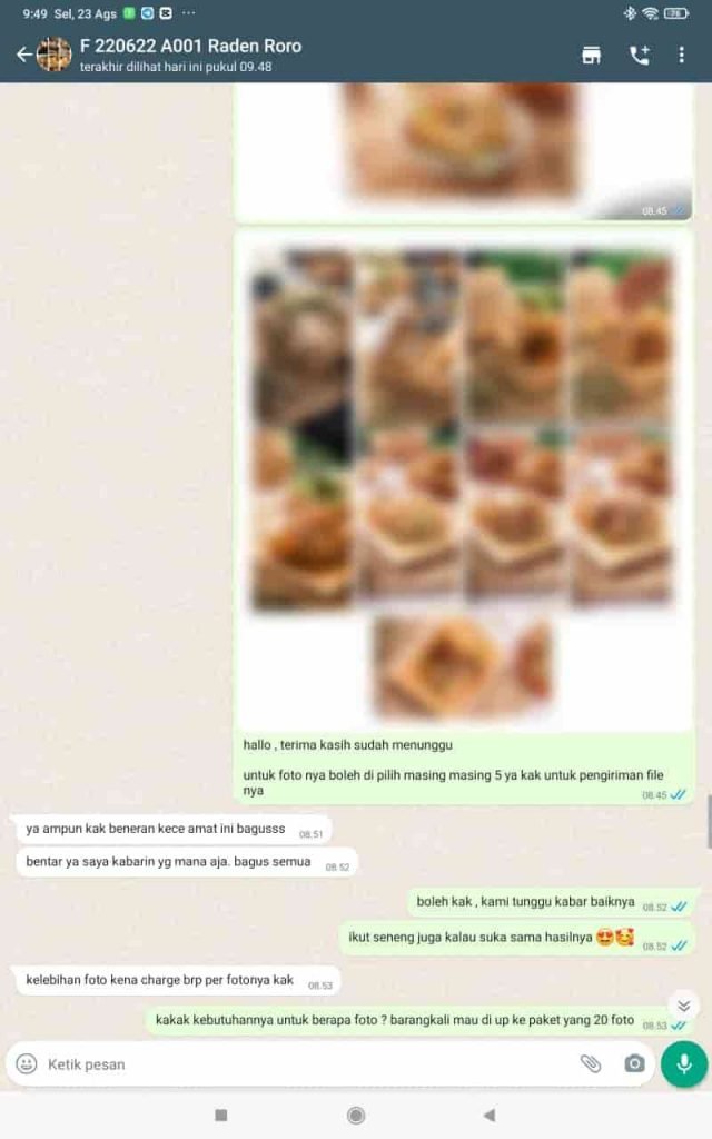 testimonial jasa foto produk tiktok short video defoto.id